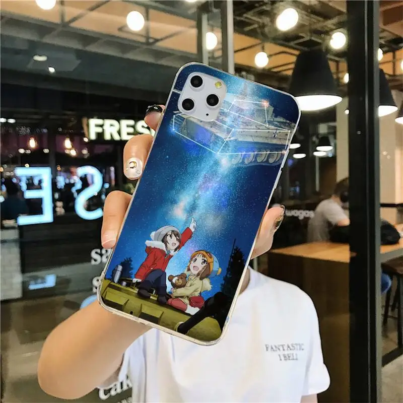Чехол для телефона с аниме девушками и панцером iphone 12 11 Pro Max Mini XS 8 7 6 6S Plus X 5S SE 2020 XR