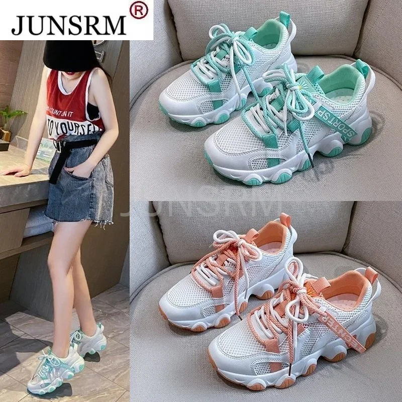 

Кроссовки женские, на платформе, дышащие, вулканизированные