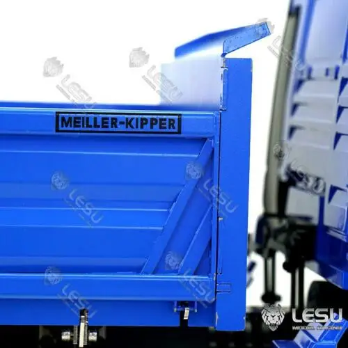 LESU MAN TGS 3 оси Трёхстороннее направление 6x6 самосвал 1/14 RC гидравлическая модель