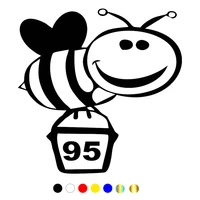 cs 1086 1212cm bee on the tank 95 funny car sticker vinyl decal for auto car stickers styling car decoration