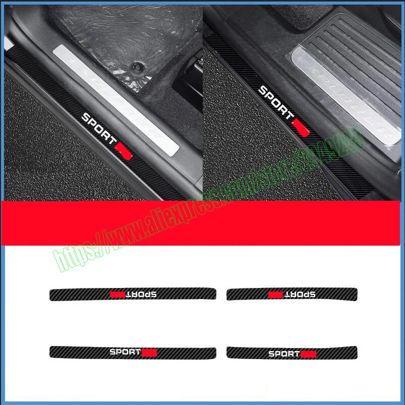 Стильная Автомобильная наклейка из углеродного волокна для Ford Explorer 2020 2021 2022 s