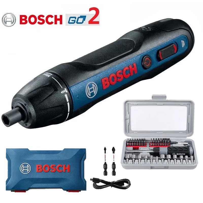 Набор оригинальных электрических отверток Bosch Go2 3 6 В перезаряжаемый