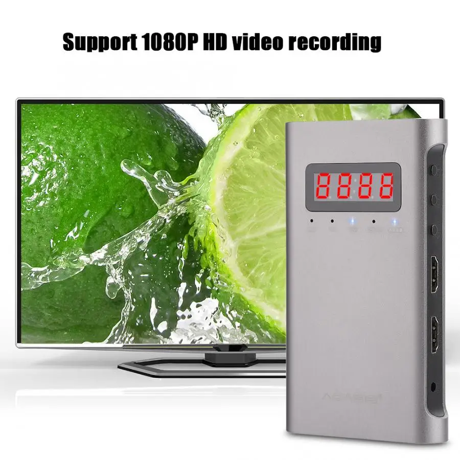 USB HDMI видеомагнитофон 720P/1080P записывающая коробка с 3 5 мм входом US вилка 110 ~ 240 В