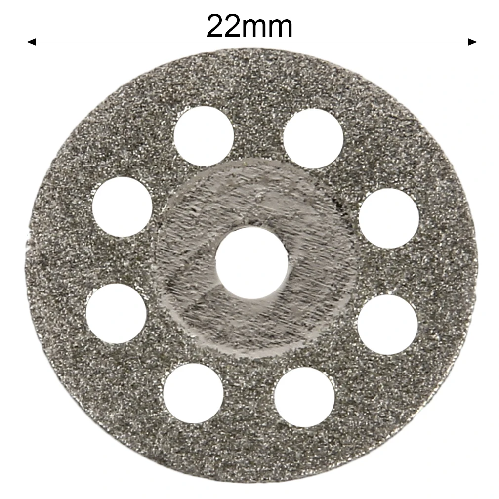 

New 12Pcs Rotary Tool 22mm Circular Saw Blades Cutting Wheel Discs Mandrel Cutoff Cutter Power Tools hot
