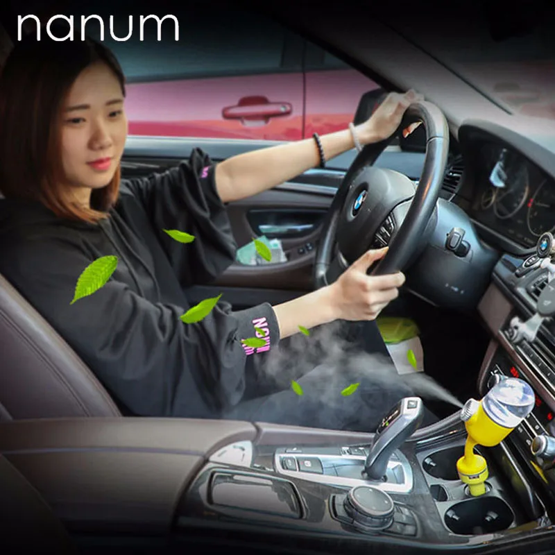 Автомобильный распылитель, увлажнитель воздуха для автомобиля, распылитель ароматических эфирных масел для автомобиля, портативный очиститель прохладного тумана в автомобиле