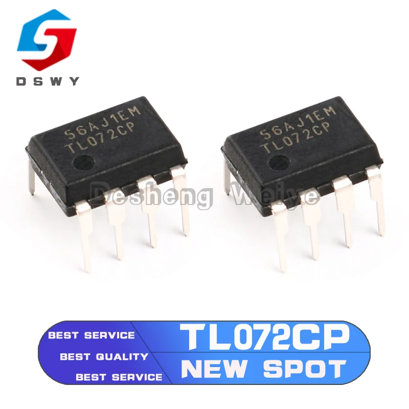 

10PCS TL072CP DIP8 TL072 DIP TL072CN DIP-8 New and Original IC