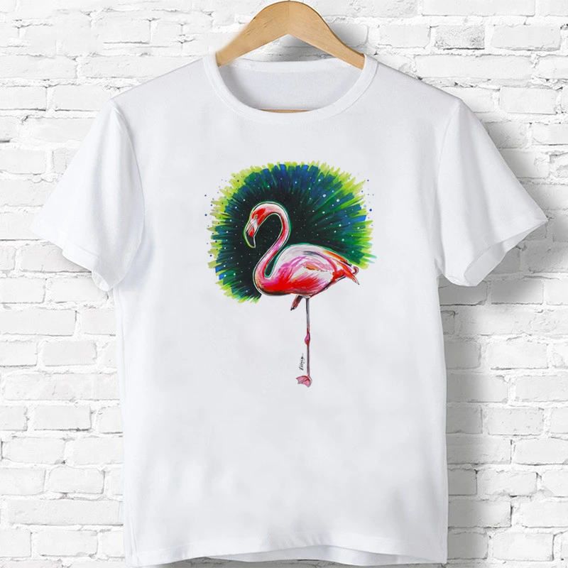 Фламинго для девочек от 2 до 9 лет Детская куртка с принтом в виде мультяшного