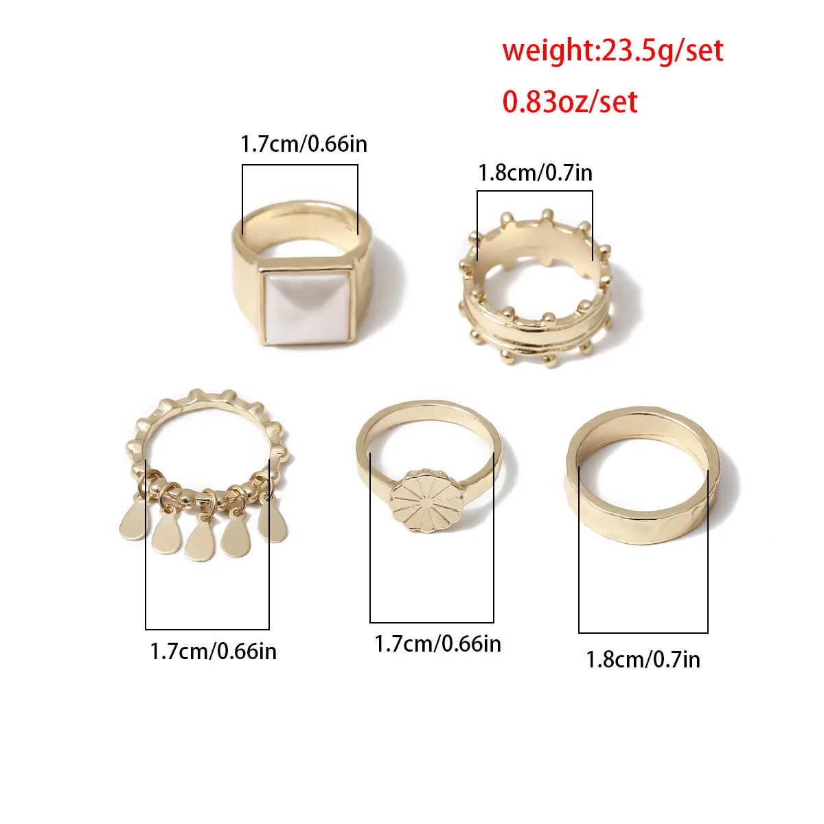

Bague Femme Pierscionki Damskie Bague Femme Acier Inoxydable Rings Boho Ring Set for Women Jewelry Rotatable Snowflake Ring