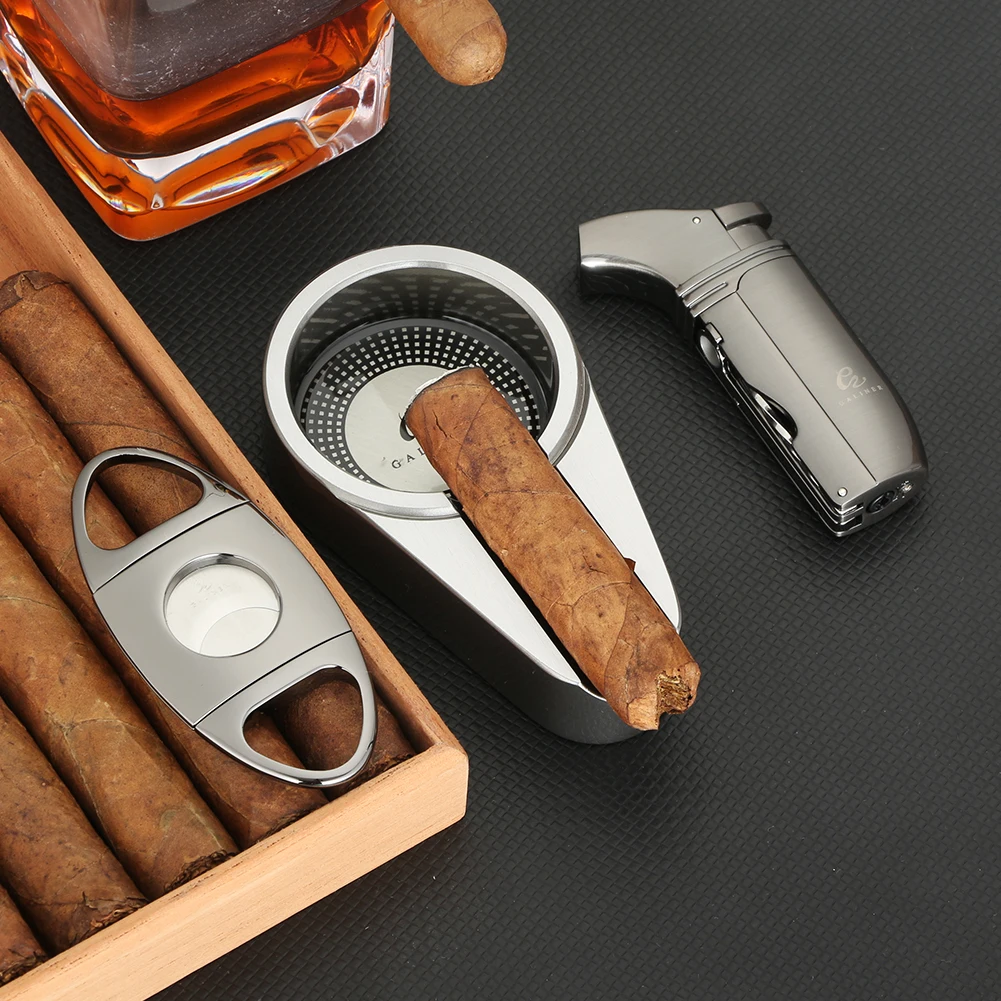 Набор газовых прикуривателей Galiner керамическая пепельница для сигар карманный