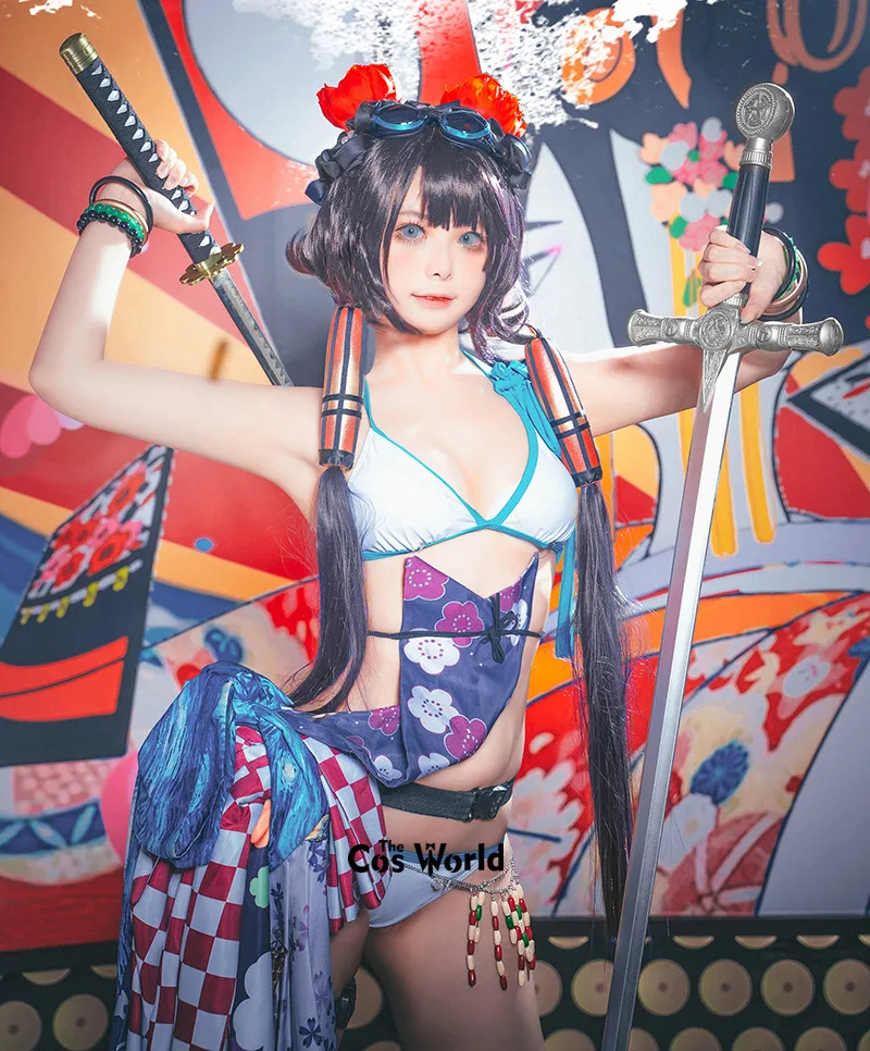 FGO Fate Grand Order Katsushika Hokusai бикини купальный костюм наряд Аниме косплей костюмы| |