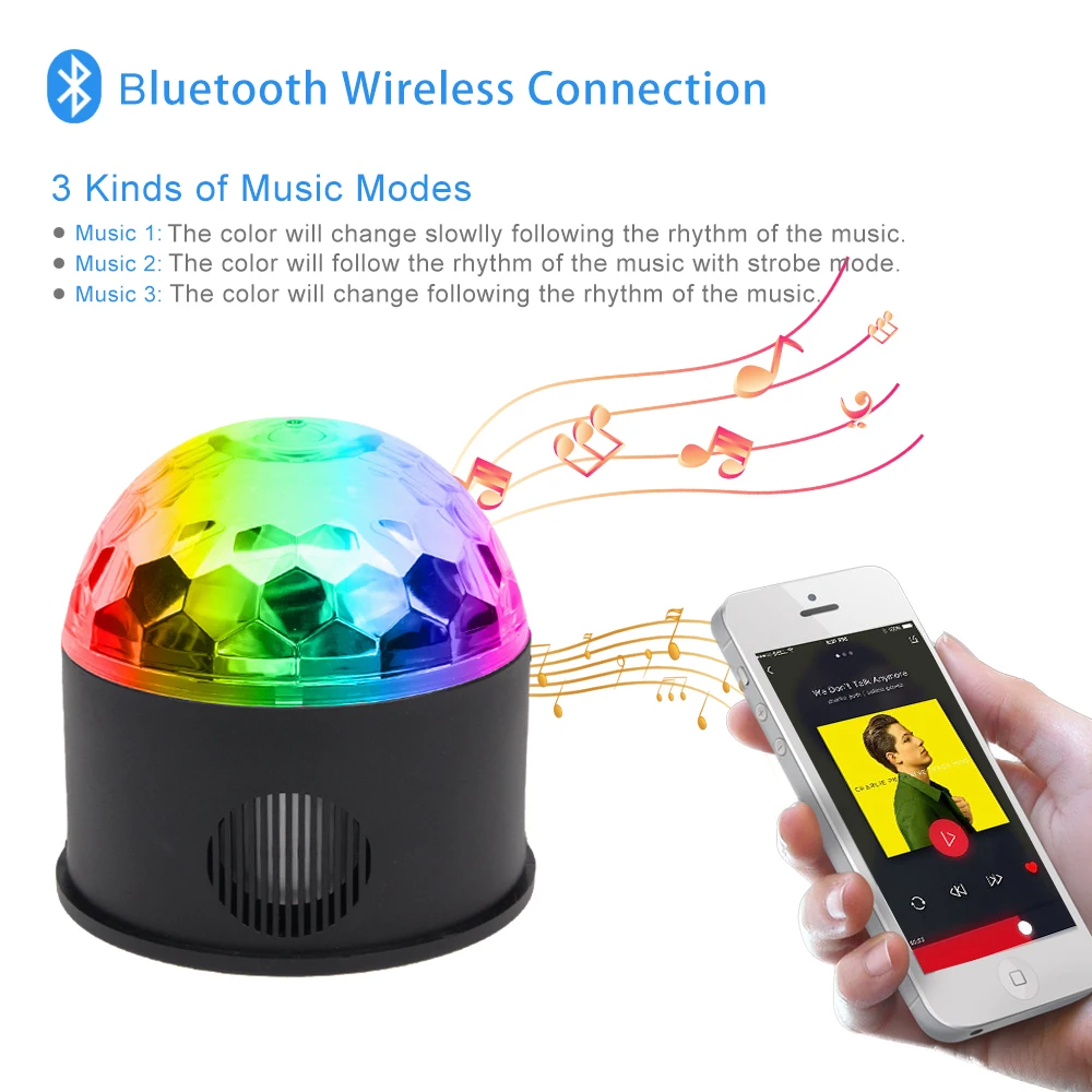 Светодиодный светильник для дискотеки сценический s DJ диско шар Lumiere звуковая