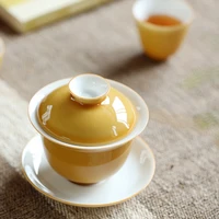 baodetea color glazed white porcelain bowl large hand made tea bowl ceramic tea cup custom jingdezhen tea cup pottery tea set