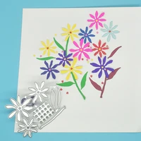 exquisite flower metal cutting dies with small flowers core scrapbook photo frame photo album decoration