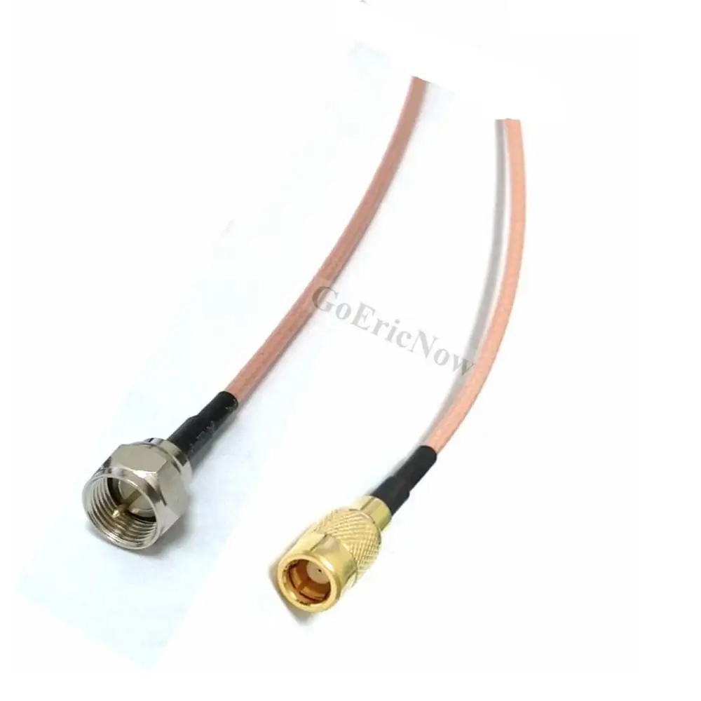 10 шт. RF коаксиальный 75 Ом прямоугольный SMB штекер/гнездо к F для коннектора кабеля