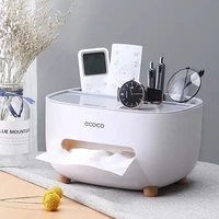 napkin holder household living room dining room creative lovely simple multi function remote control storage tissue box hot sale