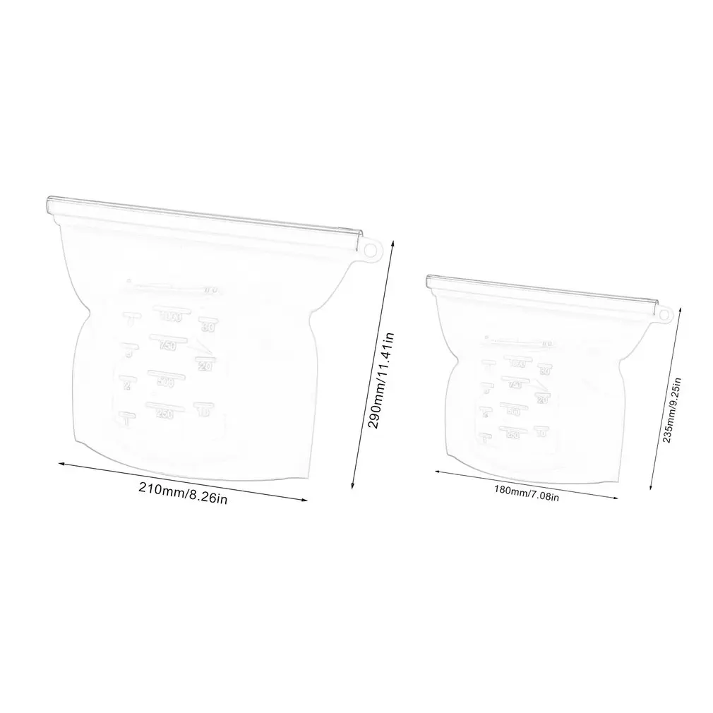 

Reusable Silicone Food Storage Bag Airtight Seal Food Preservation Bag Food Grade Versatile Preservation Bag Container