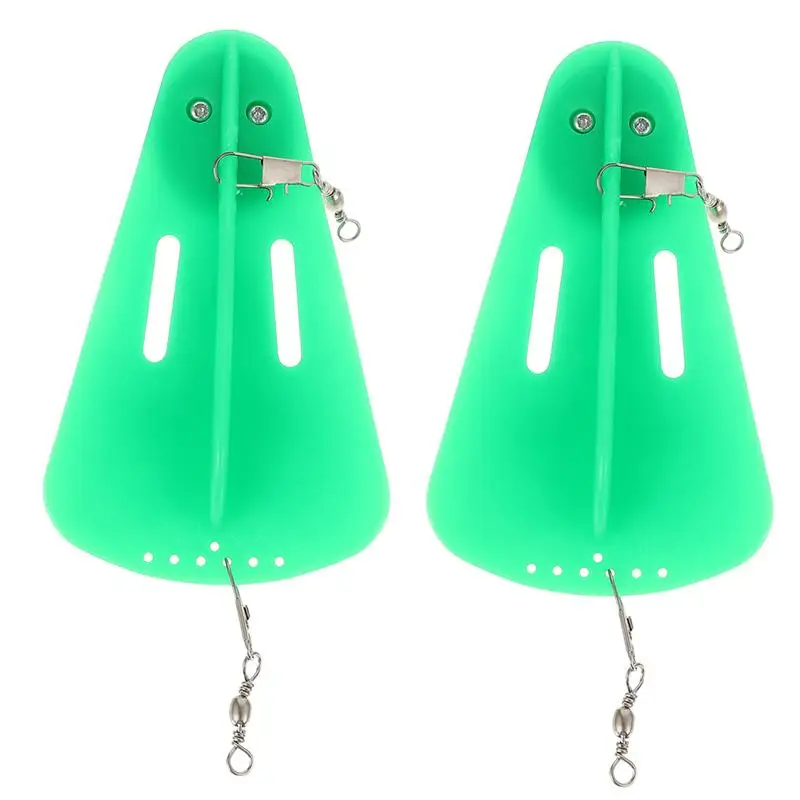 2Pcs Useful Diving Boards Plastic Outdoor Fishing Supplies (Green) | Спорт и развлечения