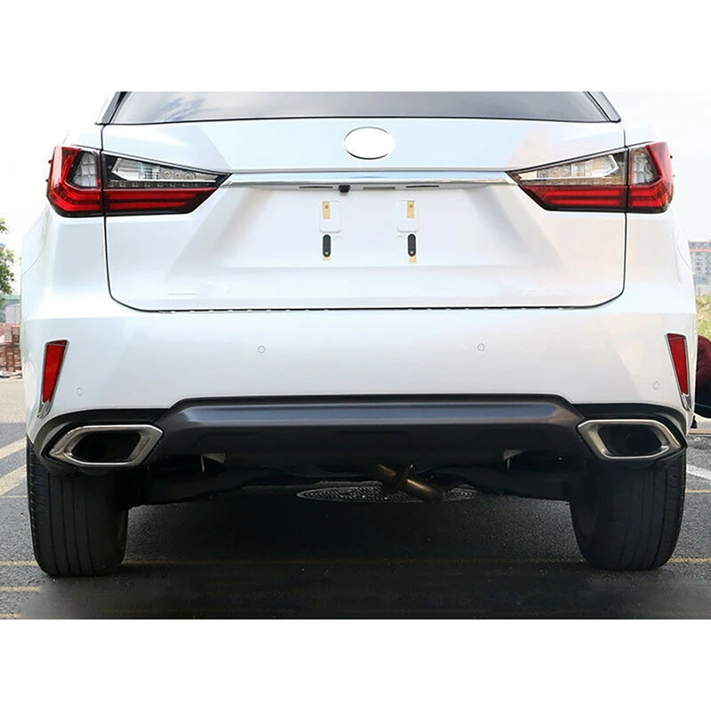 2 шт. автомобиля хром Лампа заднего противотуманного фонаря прессформа крышки