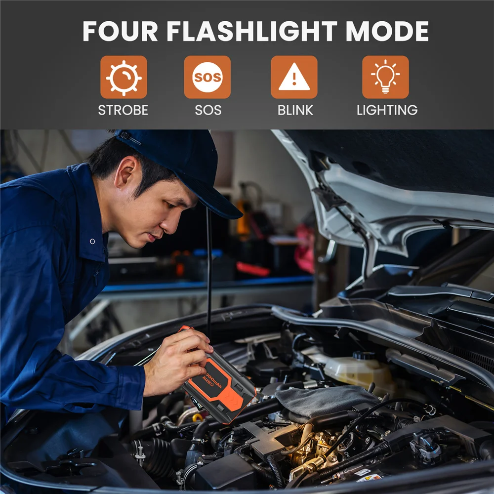 12 В 22000 мАч пусковое устройство электростанция портативная аккумуляторная