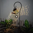 Лейка для душа на солнечной батарее, водонепроницаемая лампа-дождевик из железа, светильник для чайника, домашние Принадлежности