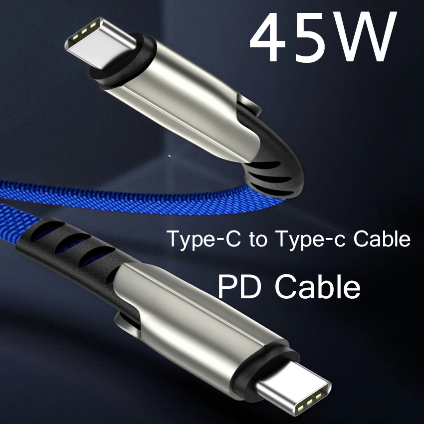 3A PD кабель 45 Вт 60 Переходник USB C для быстрой зарядки шнур Xiaomi Huawei ноутбук Macbook