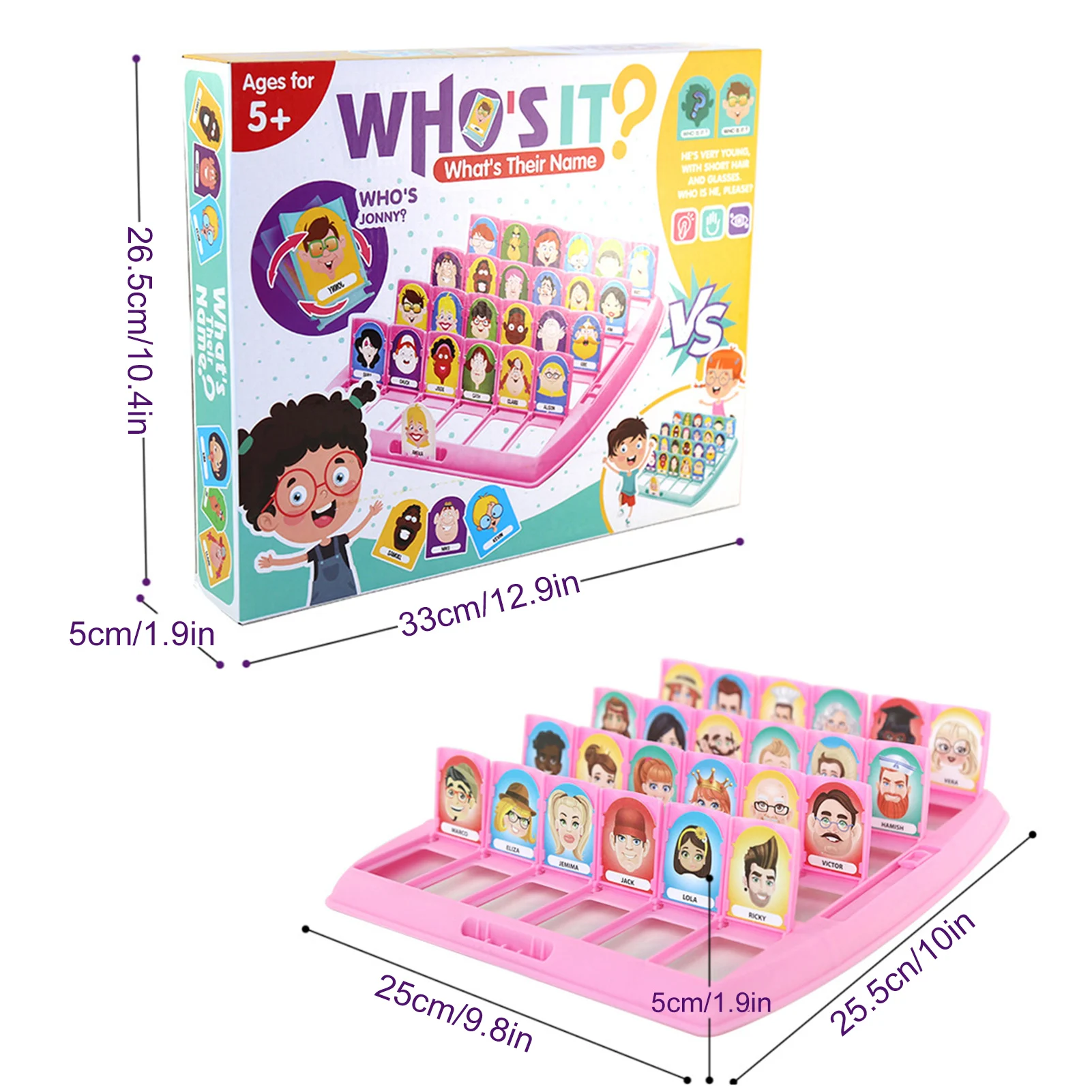 

Who Is It Game Guessing Board Game Parent Child Interactive Early Educational Toy For Children Family Game