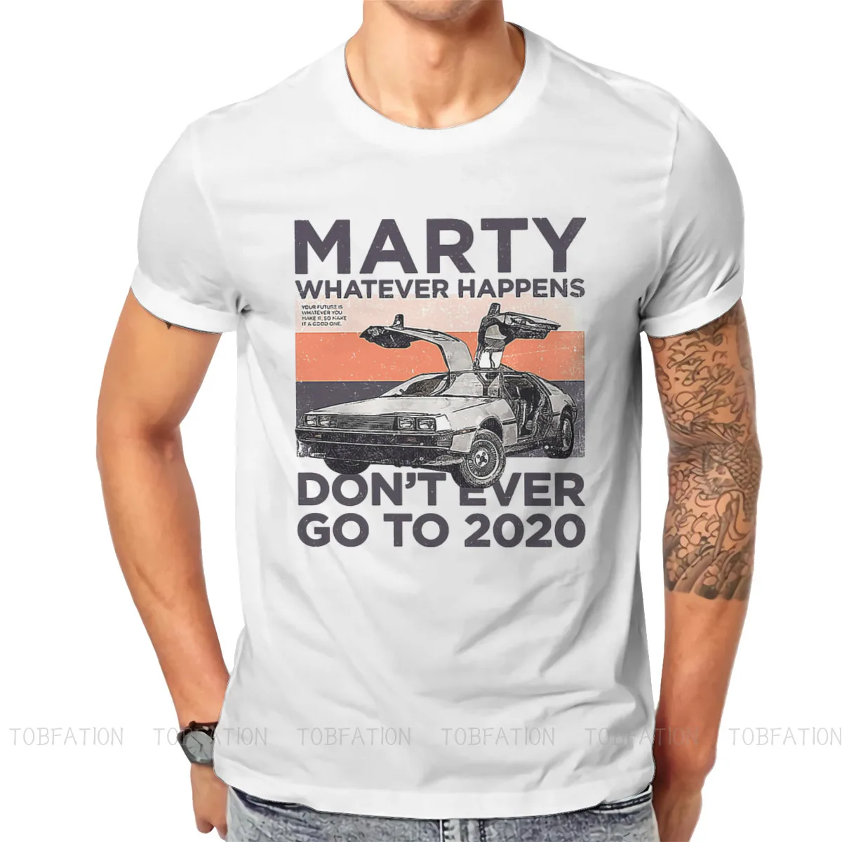 

Back to the Future Film Man TShirt Marty Whatever Happens Dont Ever Go To 2020 Fashion T Shirt Harajuku Sweatshirts Hipster