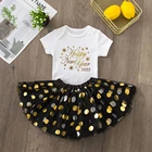 С Новым Годом 2022, платья-пачки для маленьких девочек, комбинезон для новорожденных, модное повседневное боди с коротким рукавом, праздничный подарок