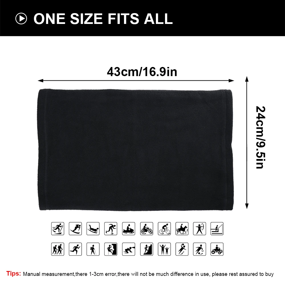 Зимний Флисовый Шарф шарф труба для мотоцикла маска лица на холодную погоду