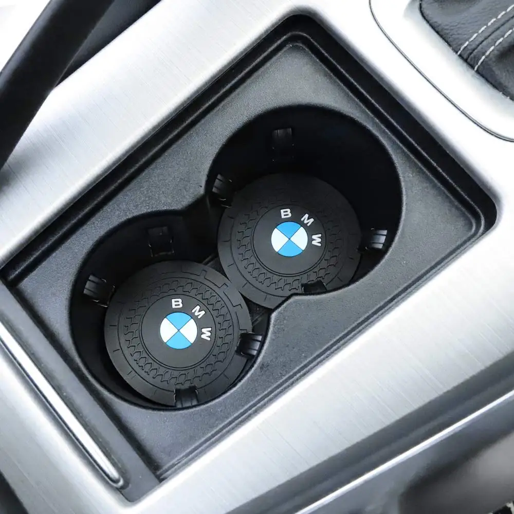 2 шт. подставка под чашку с логотипом автомобиля аксессуары для BMW