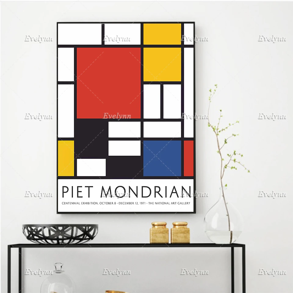 Постеры Piet Mondrian Художественная печать минимализм абстрактные настенные