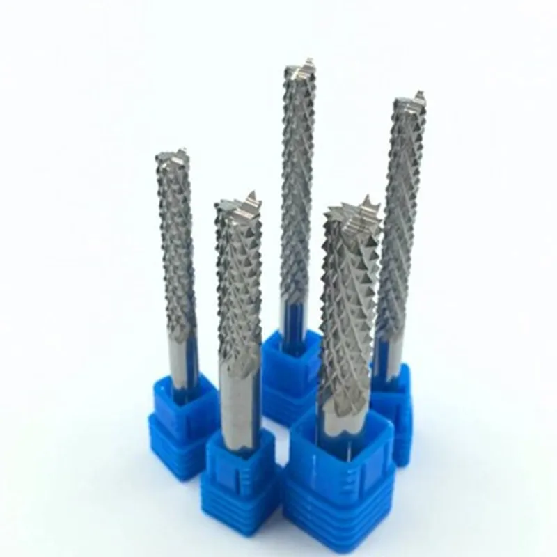 Концевая фреза для гравировки комплект из 3 фрез 4-12 мм черновой обработки