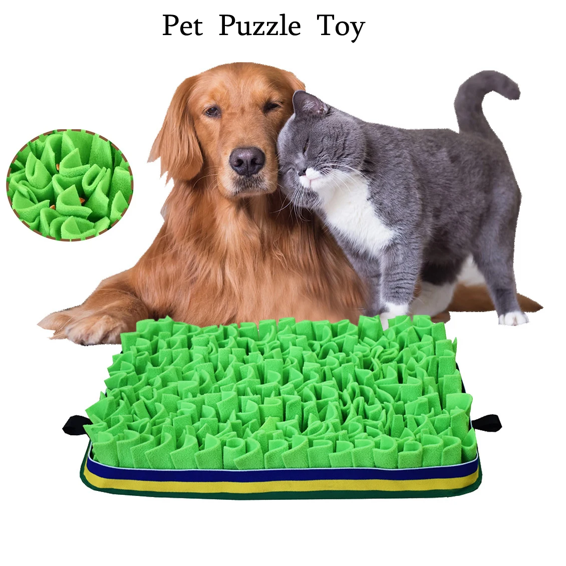 

Dog Puzzle Toys Fidget Toy Snuffle Mat Eco-friendly Funny Durable Slow Feeding Pad Sniffing Encourage Foraging Dog Accessories