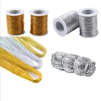 1000 metersroll 0 8mm 8 strands of gold and silver rope clothing diy christmas gift packaging tie rope inelastic