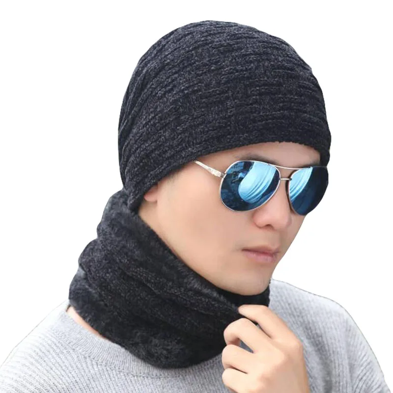 Зимние шапки для мужчин и женщин вязаные шапочки Кепка Gorras капот в Риге бархатная черная Повседневная шапка мужские уличные чулки для лыжников шапки