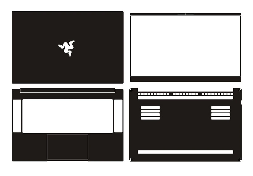 Наклейка для ноутбука наклейки из углеродного волокна защитная крышка Razer Blade