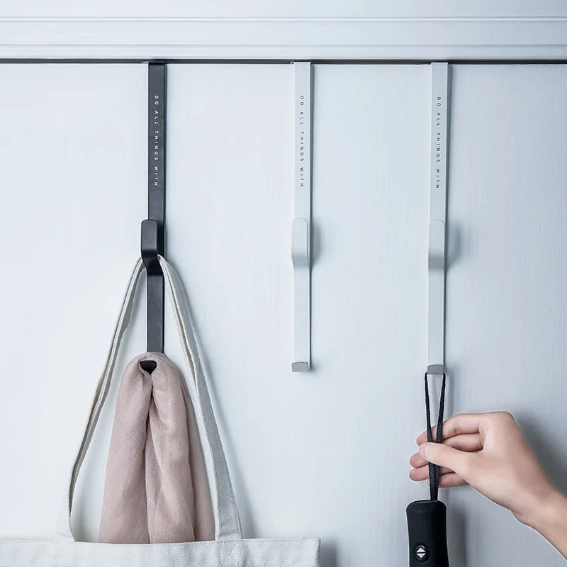 

3 Pieces Door Hooks Set Non Perforated Key Holder Wall Clothes Hanging Rack Bathroom Coat Hanger Home Storage Organizer Tool
