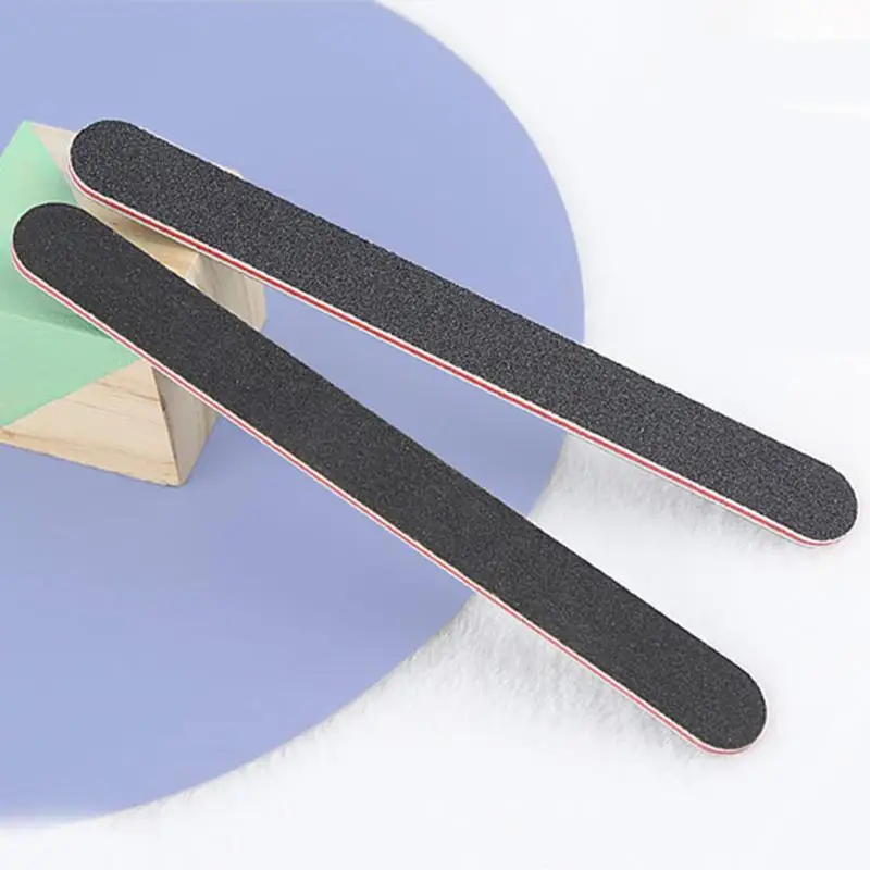 Пилка для дизайна ногтей маникюра и педикюра классические цвета простой прочный