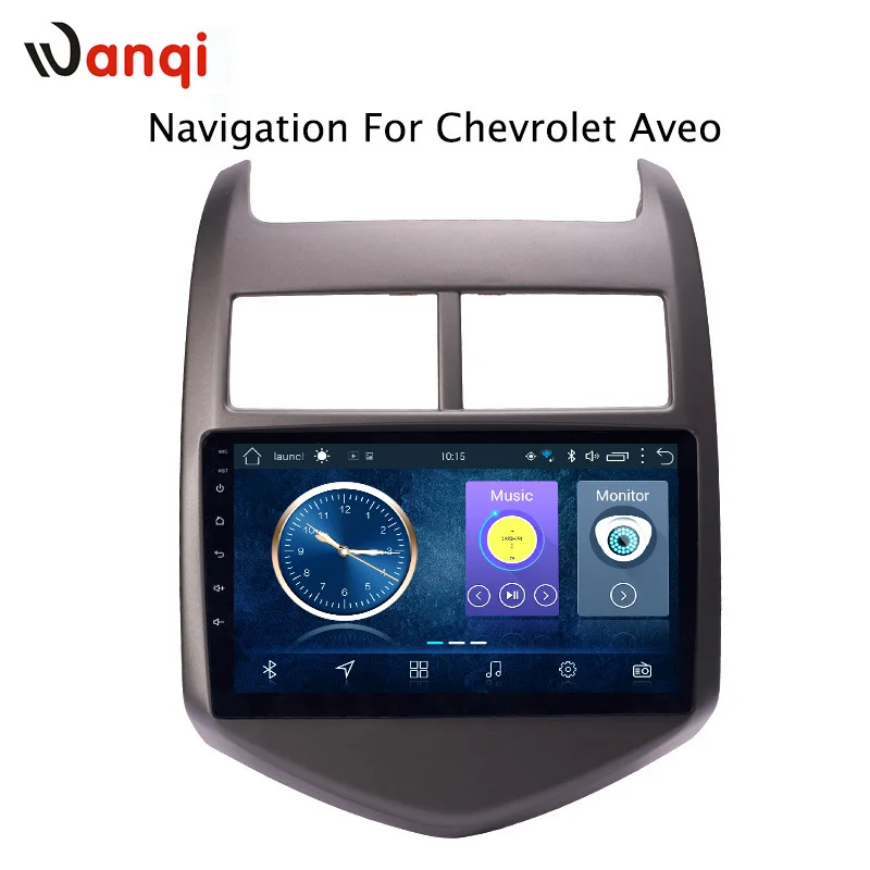 9 дюймов wanqi 8 1 автомобильный dvd мультимедиа gps навигация для Chevrolet Aveo/Sonic 2011 2012 2013