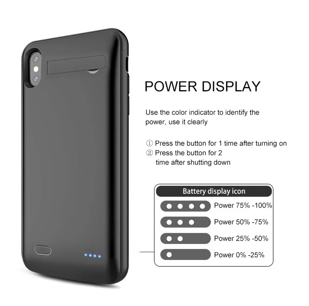 pinzheng 6200mah battery charger case for iphone 6 6s 7 8 plus charging case for iphone x xr xs max portable power bank charger free global shipping