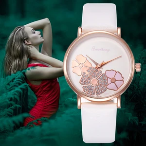 Женские кварцевые часы в роскошном стиле Reloj De Mujer, кожаные Наручные часы Relojes Para Mujer Reloj Mujer Montre