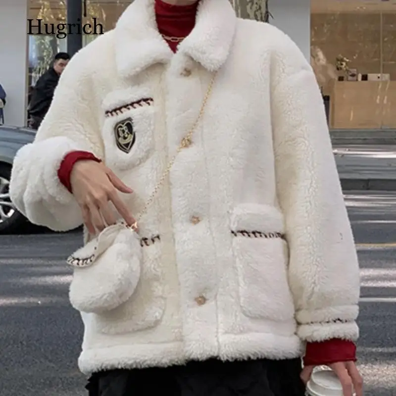 

Women's suede fur loose coat all-in-one motorcycle jacket Korean version autumn and winter 2021 new arrival