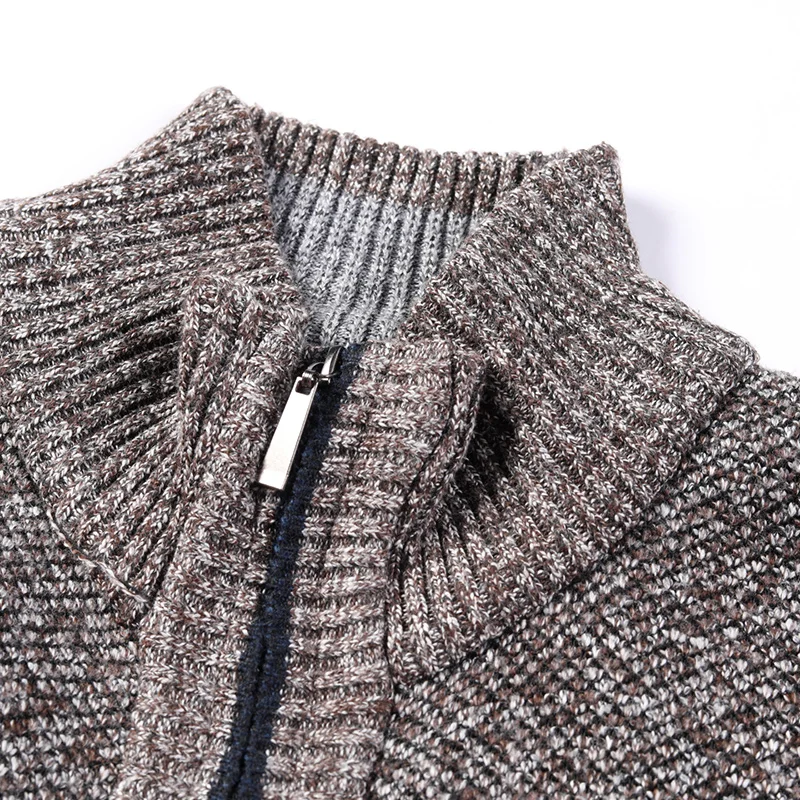 2021 Cardigan Jacket Men Autumn Winter Men Warm Sweater Coat Men Knitted Sweater Solid Cardigan Jackets Man Casual Mens Clothing