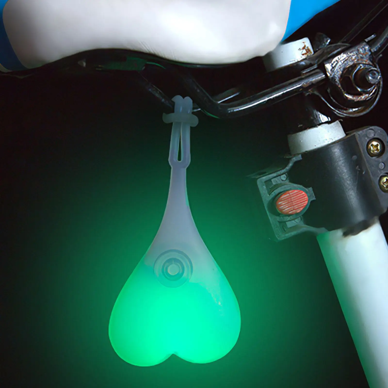 

Cycling Balls Tail Silicone Light Creative Bike Waterproof Night LED Red Warning Lights Heart-Shaped Egg Warning Signal Lamp