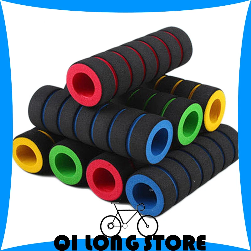 

Mountain bike sponge handlebar Grip cover road bike handlebar comfortable handle cover BMX folding Fitness equipment grips Parts