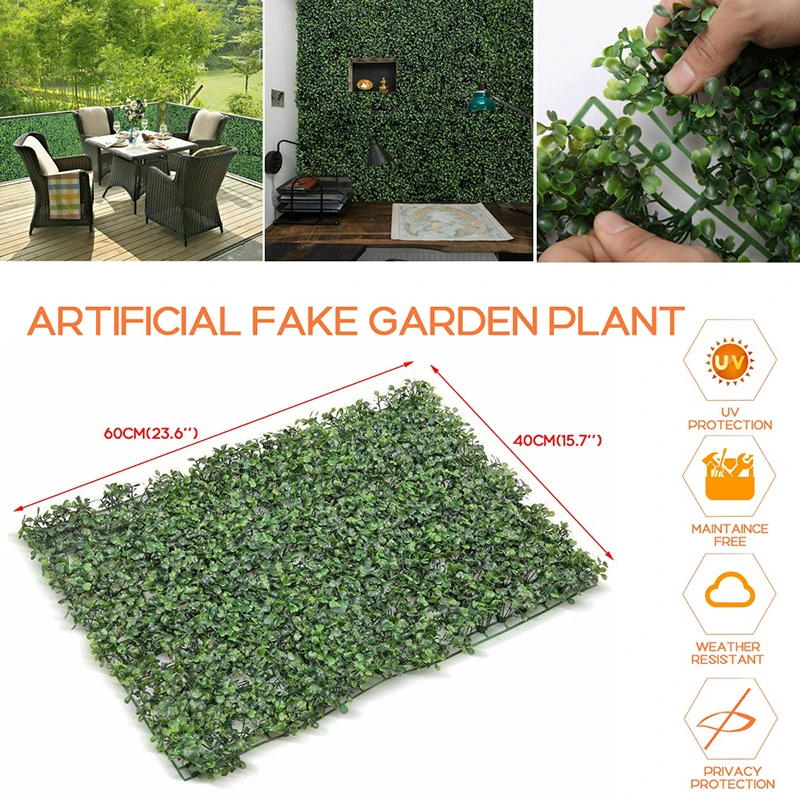 

Artificial Plant Wall Lawn 60X40Cm 1/5Pcs Plastic Simulation Grass Lawn Fake Green Plants Home Garden Shop Shopping Center Decor