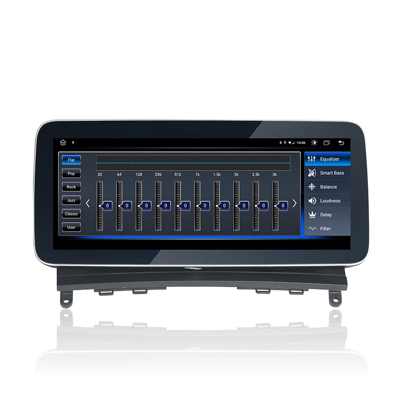

10.25'' anti-glare 4+64G car radio stereo audio dvd player GPS Navigation for Mercedes Benz C-Class C200 C230 2007 - 2010