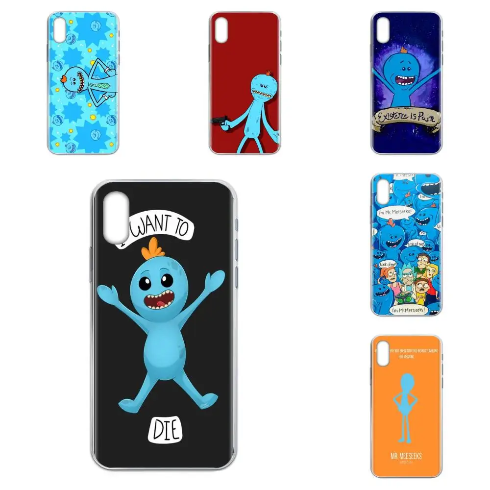 Роскошный чехол Mr Meeseeks Rick Ve Morty для телефона Huawei Honor 4C 5A 5C 5X 6 6A 6X 7 7A 7C 7X 8 8C 8S 9 10 10i 20 20i