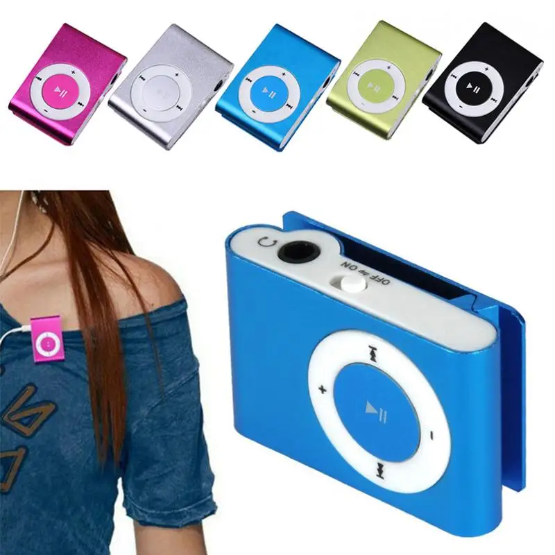 Mp3 плеер музыкальный медиа мини клип Поддержка Micro SD TF карты стильный дизайн