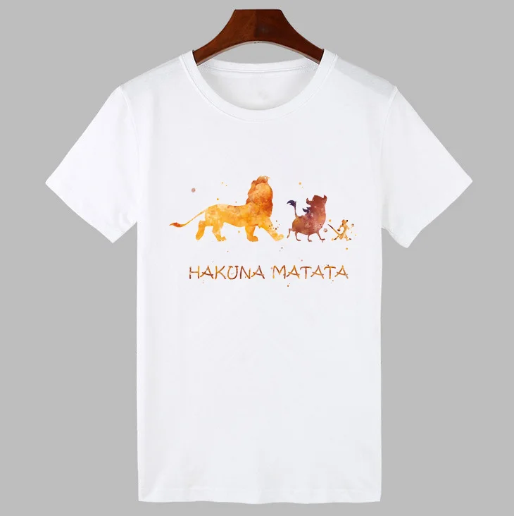 Модная женская белая футболка с принтом хакуны Матата эстетические Графические